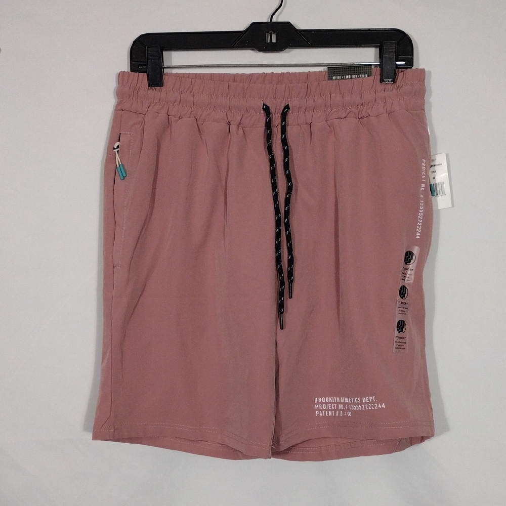 NWT Bklyn Athletic Dusty Rose Bunge  7"  Board Short Men's Size Medium
